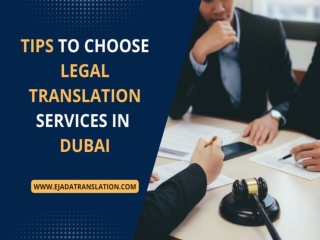 Tips to Choose Legal Translation Services in Dubai