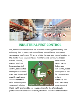 INDUSTRIAL PEST CONTROL