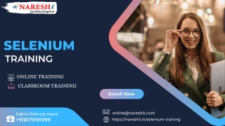 Learn Selenium and Their Components in NareshIT