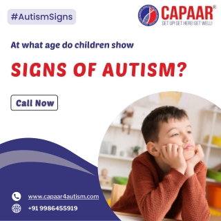 At what age do children show signs of autism | Best Autism Center in Bangalore