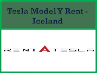 Tesla Model Y Rent - Iceland