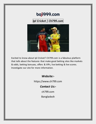 Ipl Cricket  Ch799