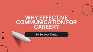 Why Effective Communication for Career?