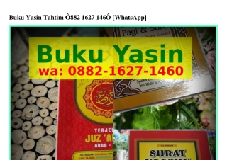 Buku Yasin Tahtim