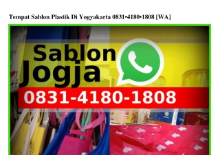 Tempat Sablon Plastik Di Yogyakarta ౦83I•ԿI8౦•I8౦8[WhatsApp]