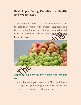 Best Apple Eating Benefits for Health and Weight Loss