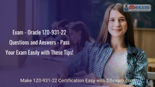 Exam - Oracle 1Z0-931-22 Q & A - Pass Your Exam Easily with These Tips!