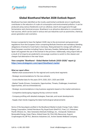 2021 Bioethanol Industry Global Analysis Report