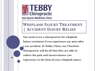 Whiplash Injury Treatment | Accident Injury Relief