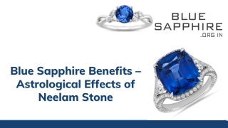 Blue Sapphire Benefits – Astrological Effects of Neelam Stone