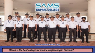 Which is the best college for marine engineering in Chennai