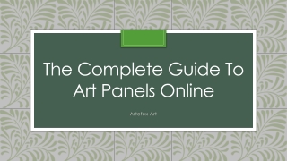 The Complete Guide To Art Panels Online