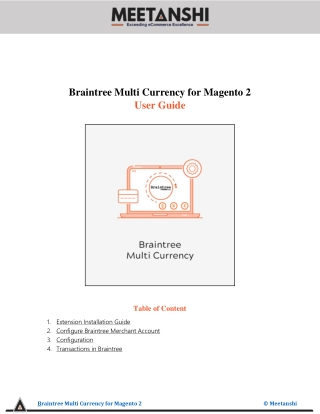 Magento 2 Braintree Multi Currency