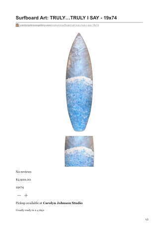 carolynjohnsongallery.com-Surfboard Art TRULYTRULY I SAY - 19x74