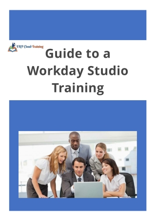 Guide to a Workday Studio Training