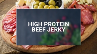 High  Protein Beef Jerky - Montysnacks