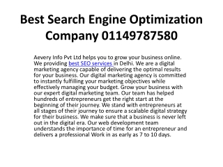Best Search Engine Optimization Company 01149787580