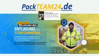 Containerentladung dienste Hamburg | Packteam24.de