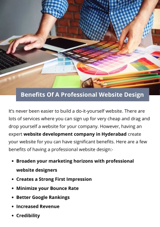 Benefits Of A Professional Website Design