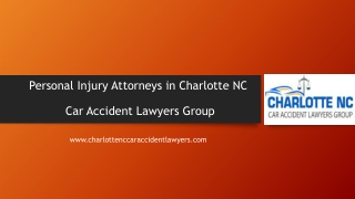 Personal Injury Attorneys in Charlotte NC | Car Accident Lawyers Group