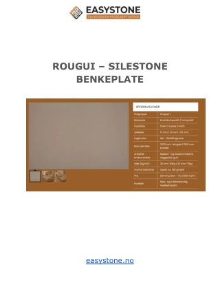 ROUGUI – SILESTONE BENKEPLATE