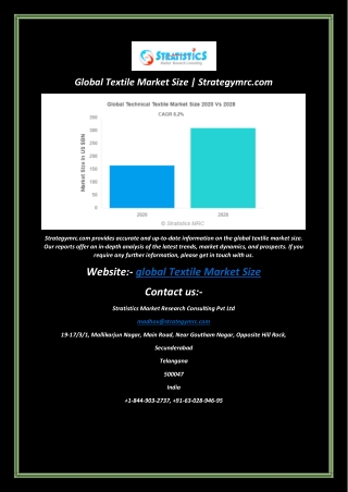 Global Textile Market Size  Strategymrc