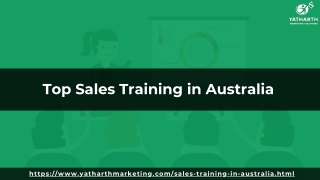 Yatharth Marketing Solutions - Top Sales Training in Australia