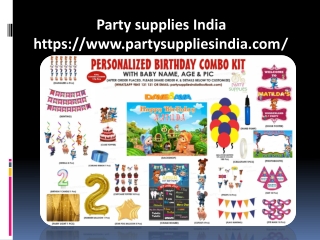 Birthday Party Decorations Online