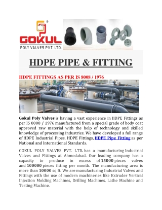 HDPE PIPE