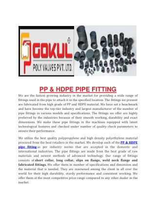 PP HDPE supplier