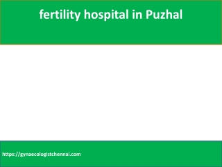 fertility hospital in Puzhal