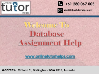 Database Assignment Help PPT