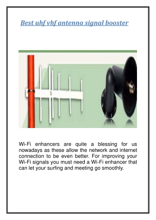 Best uhf vhf antenna signal booster