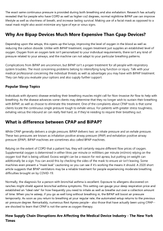What Is A Bipap Equipment? Meaning, Uses, Side Effects