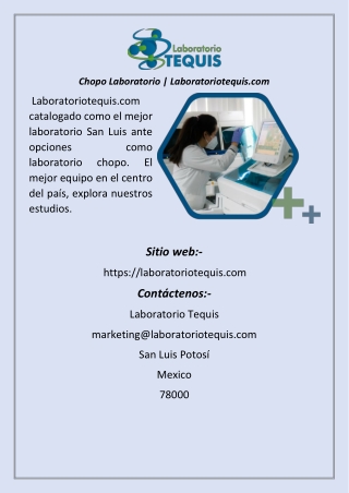 Chopo Laboratorio  Laboratoriotequis