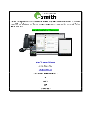 Voip Solutions Charlotte  Esmithit.com