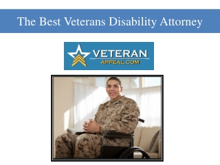 The Best Veterans Disability Attorney