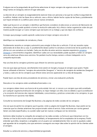 ¿De qué forma escoger el mejor cerrajero cerca de mí?