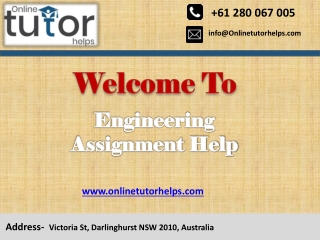 Engineering Assignment Help PPT