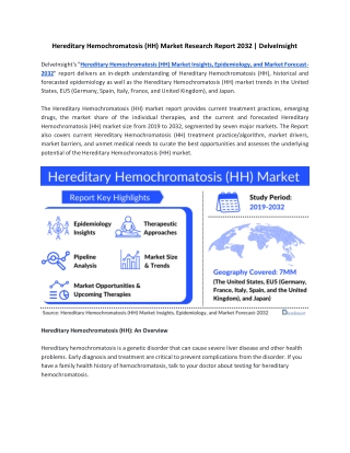 Hereditary Hemochromatosis (HH) Market