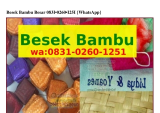 Besek Bambu Besar