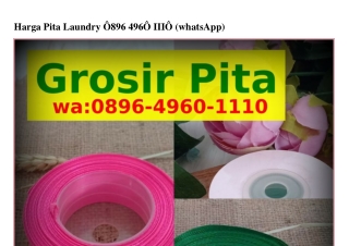 Harga Pita Laundry