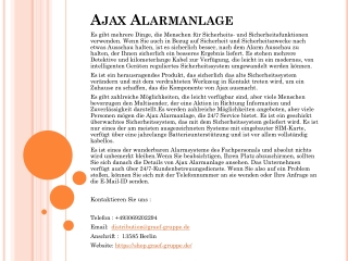 Ajax Alarmanlage