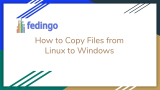 How to Copy Files from Linux to Windows