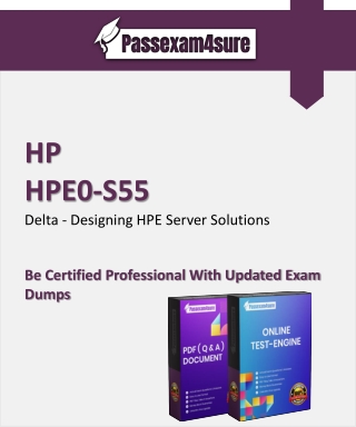 How can I pass the exam HPE0-S55 PDF dumps in 2022?