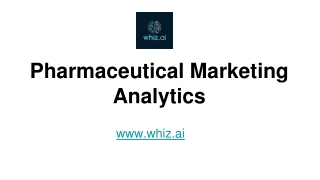 Pharmaceutical Marketing Analytics - WhizAI