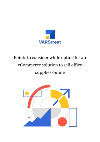 Points to consider while opting for an eCommerce solution to sell office supplies online