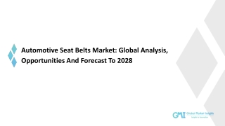 Automotive Seat Belts Market 2028: Top Vendors Analysis, Growth Drivers and Geog