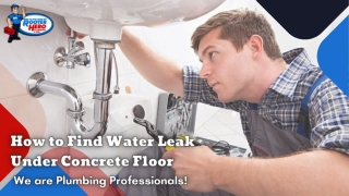 How to Find Water Leak Under Concrete Floor