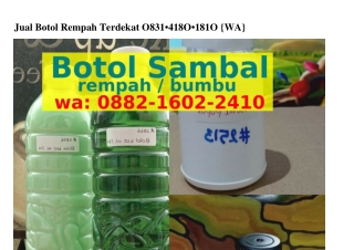 Jual Botol Rempah Terdekat (1)